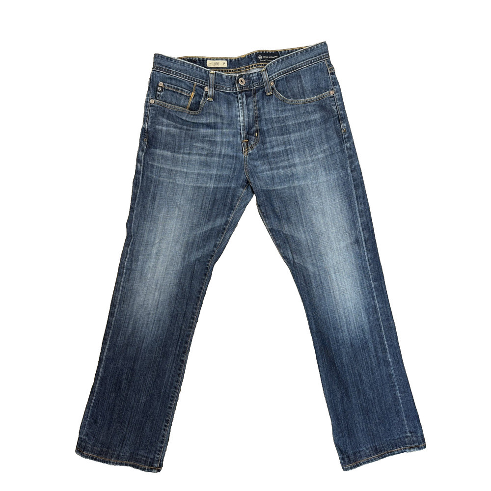 Adriano Goldschmied Jeans The Protege AG Mens Straight Leg Blue Tag USA 34x29